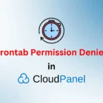 cloudpanel server, Crontab Permission Denied, nodejs app in cloudpanel